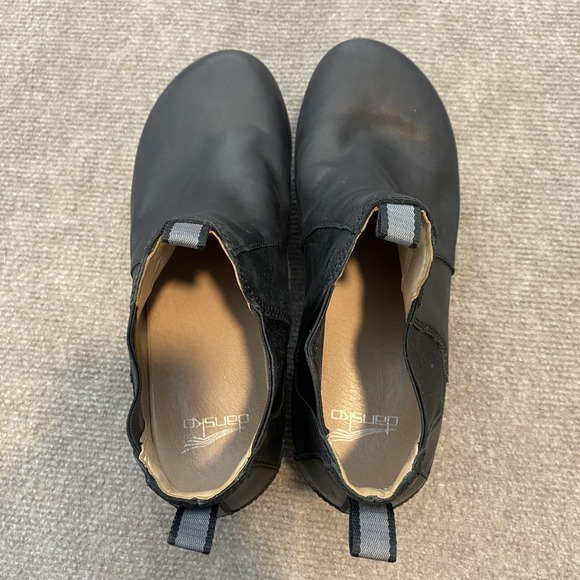Dansko Boots Womens Size 39 Black Leather Clog Ankle Booties Comfort Shoes - Picture 6 of 9